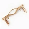 Square Metal Embossed Bag Handles Kiss Clasp Buckle